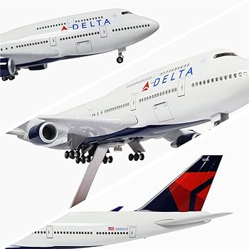 Amazon.co.jp: 24時間 1/130スケール Delta Boeing 747 模型